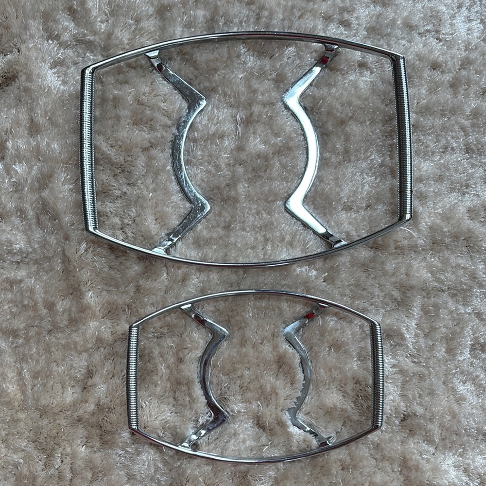 Corning Ware Vintage Metal Trivet Cradle Serving Set of 2